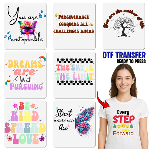 Empowering Boho Butterfly & Floral DTF Transfer for Women's Group Shirts & Bridal Parties