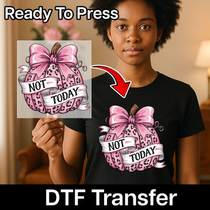 Trendy Sassy Halloween Pumpkin DTF Transfer for Women | Ready To Press Funny Leopard Print Iron-On for T-Shirt & Apparel