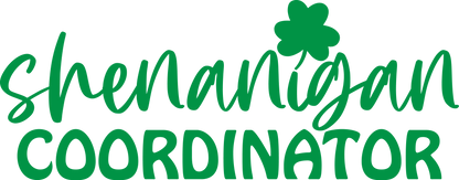 Shenanigan Coordinator Shirt,St Patricks Day Gift Tee Shirt,Irish T-Shirt,Lucky Shirt,Ireland Shirt,St Pattys Day Women Shirt,Shamrock Shirt