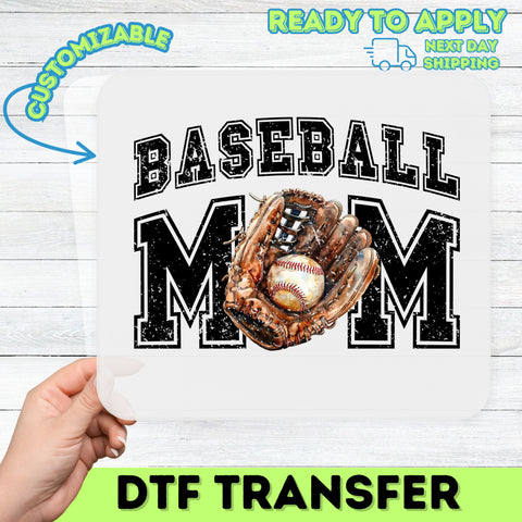 Ready To Press Baseball Glove & Ball DTF Transfer - Cute Realistic Sports Iron-On for Baseball Fans Apparel & Team Spirit Shirt