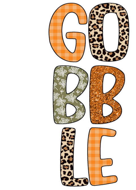 Gobble Gobble Thanksgiving Shirt, Leopard Gobble Turkey Shirts, Thanksgiving Family Gobble Gobble Shirt, Fall Thanksgiving Matching Tshirt