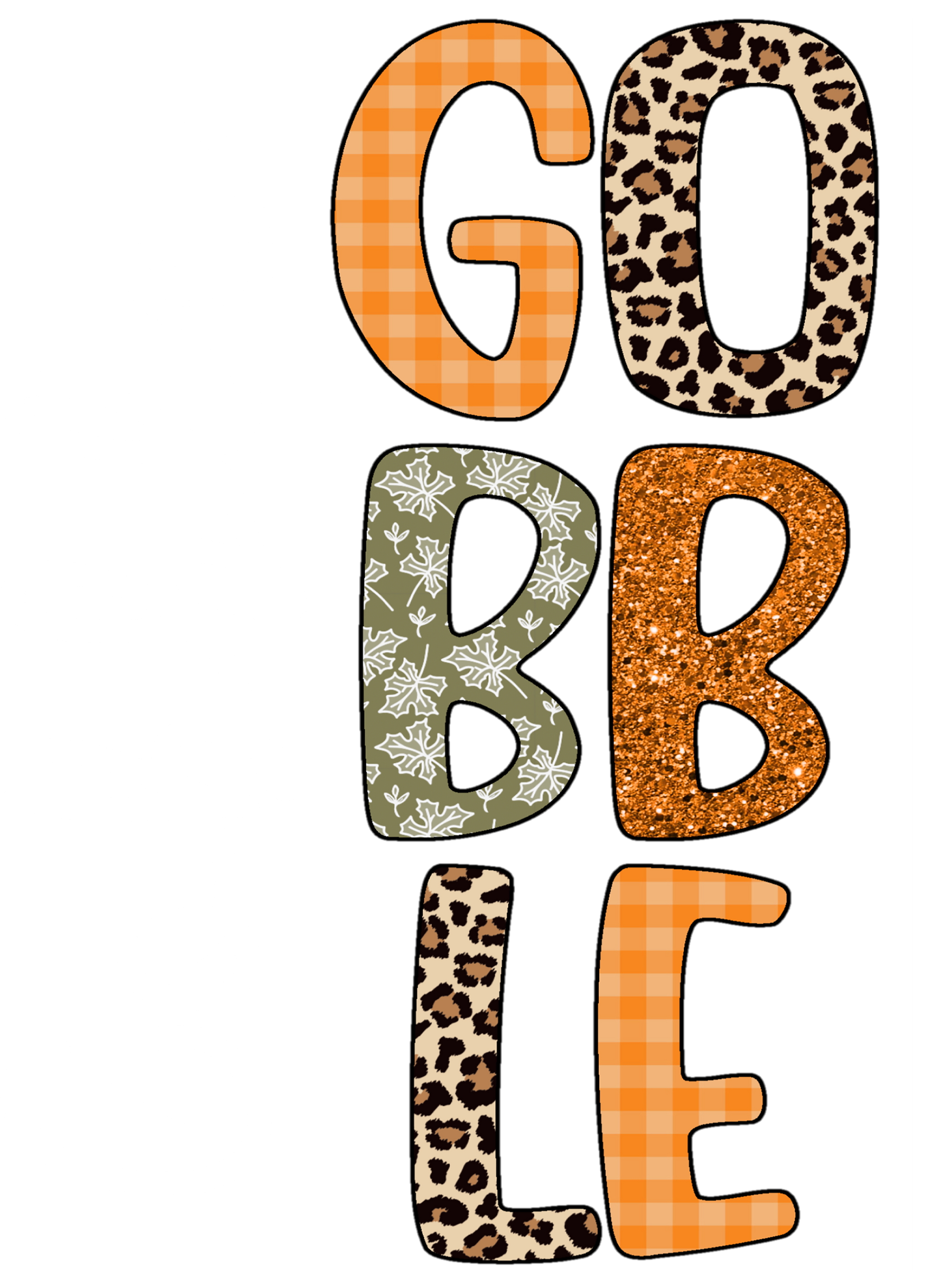 Gobble Gobble Thanksgiving Shirt, Leopard Gobble Turkey Shirts, Thanksgiving Family Gobble Gobble Shirt, Fall Thanksgiving Matching Tshirt