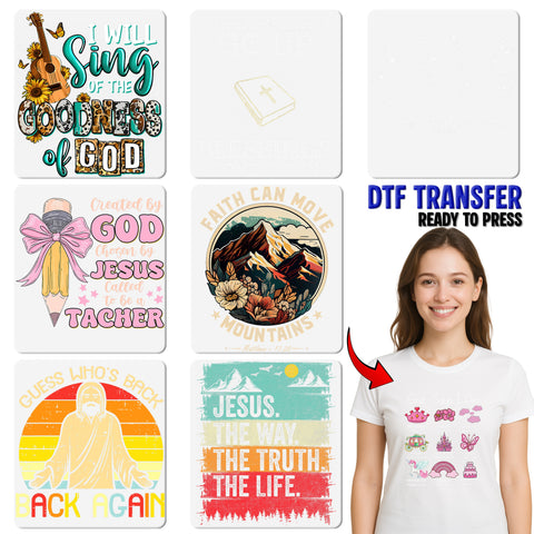 Inspirational Christian Faith DTF Transfer & Iron-On Ready to Press for T-Shirt - I Can Only Imagine Spiritual Apparel Design