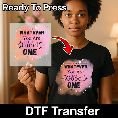Motivational Watercolor Inspirational DTF Transfer for T-Shirts Sweatshirts Graduation Team Gifts Ready To Press