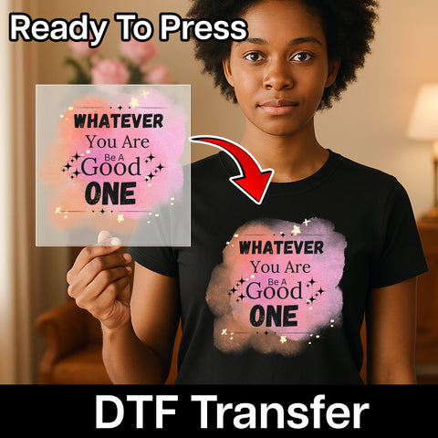Motivational Watercolor Inspirational DTF Transfer for T-Shirts Sweatshirts Graduation Team Gifts Ready To Press
