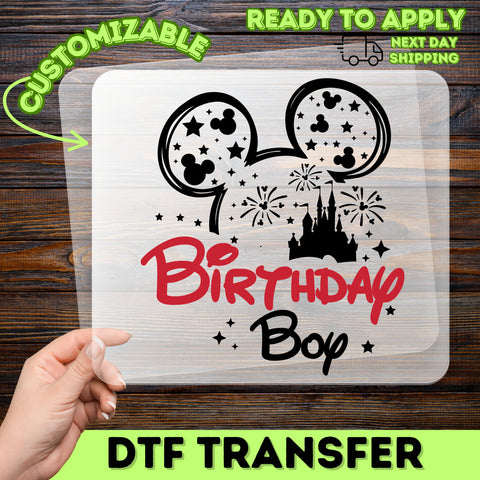 Funny Birthday Party Shirt Celebration Humor DTF Transfer Iron-On Ready To Press Group Matching Outfit