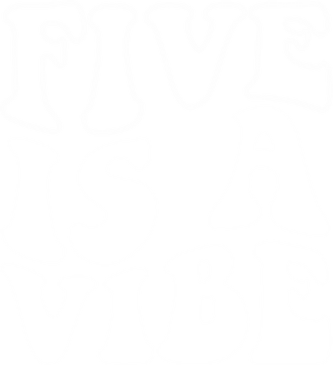 Five Is A Vibe Kids Birthday Shirt, 5th Birthday Toddler Shirt, Fifth Birthday Shirt, 5th Birthday Gift, Funny Fifth Year Birthday Shirt