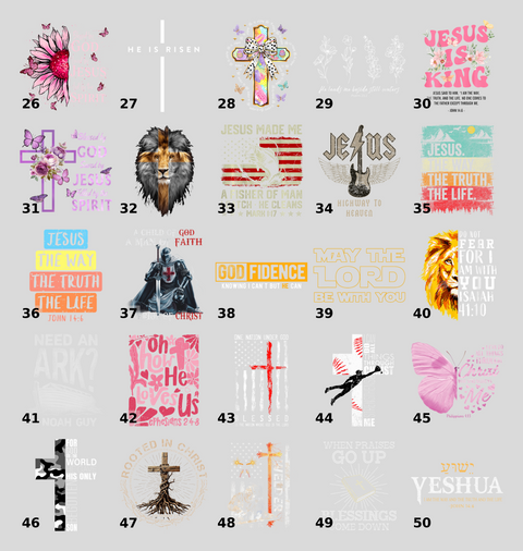 Faith & Music Boho Spiritual Acoustic Guitar DTF Transfer for Church Groups & Nature Music Lovers Shirt