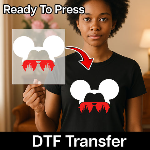 Cute Disney Vacation Ears DTF Transfer for Family T-Shirts & Hoodies - Ready To Press Summer Getaway Apparel