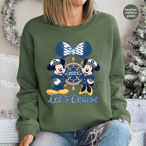 Nautical Cruise 2025 DTF Transfer Cartoon Family & Group Sailor Theme Iron-On Ready To Press Apparel