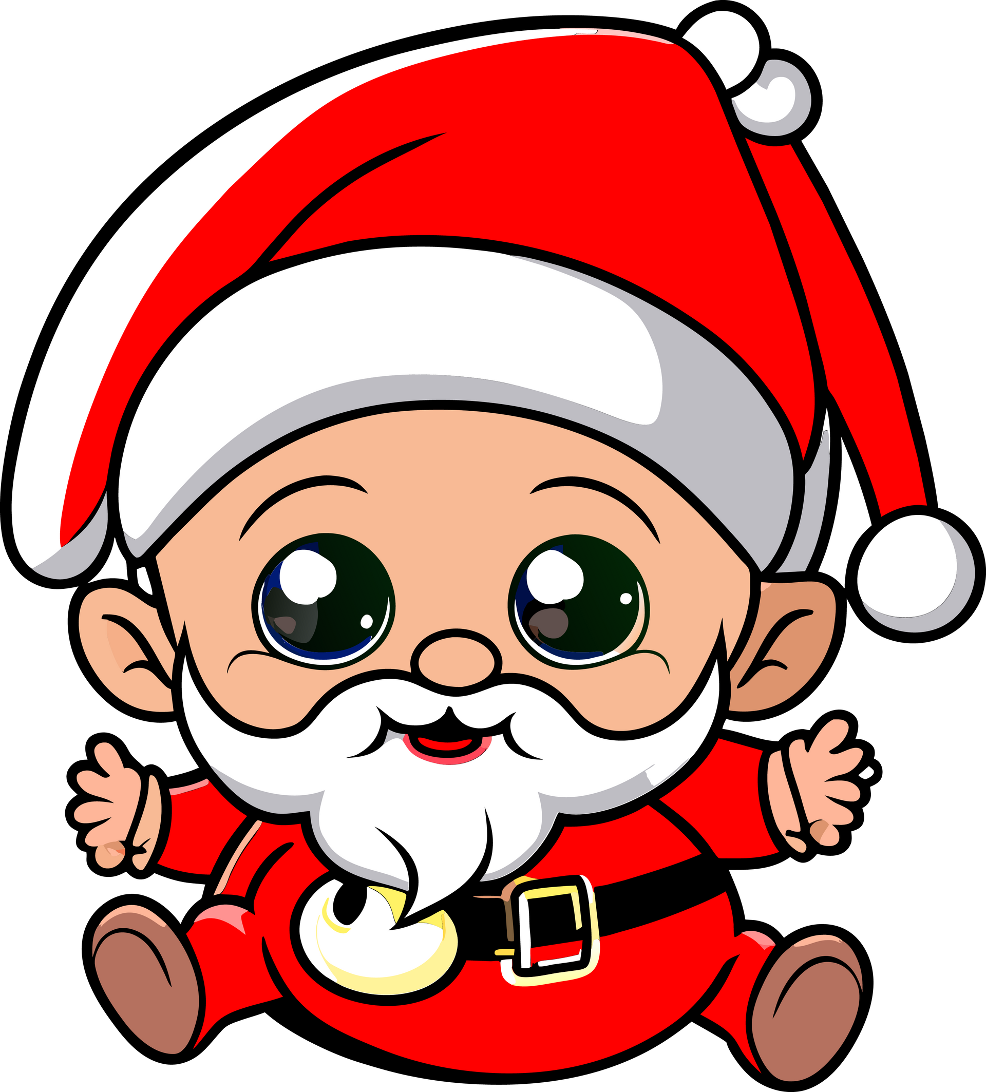 Christmas Baby Bodysuit, Baby Santa Onesie®, Cute Toddler Clothing, Merry Christmas T Shirt, Cute Youth Tees, Xmas Outfits, Gifts for Kids