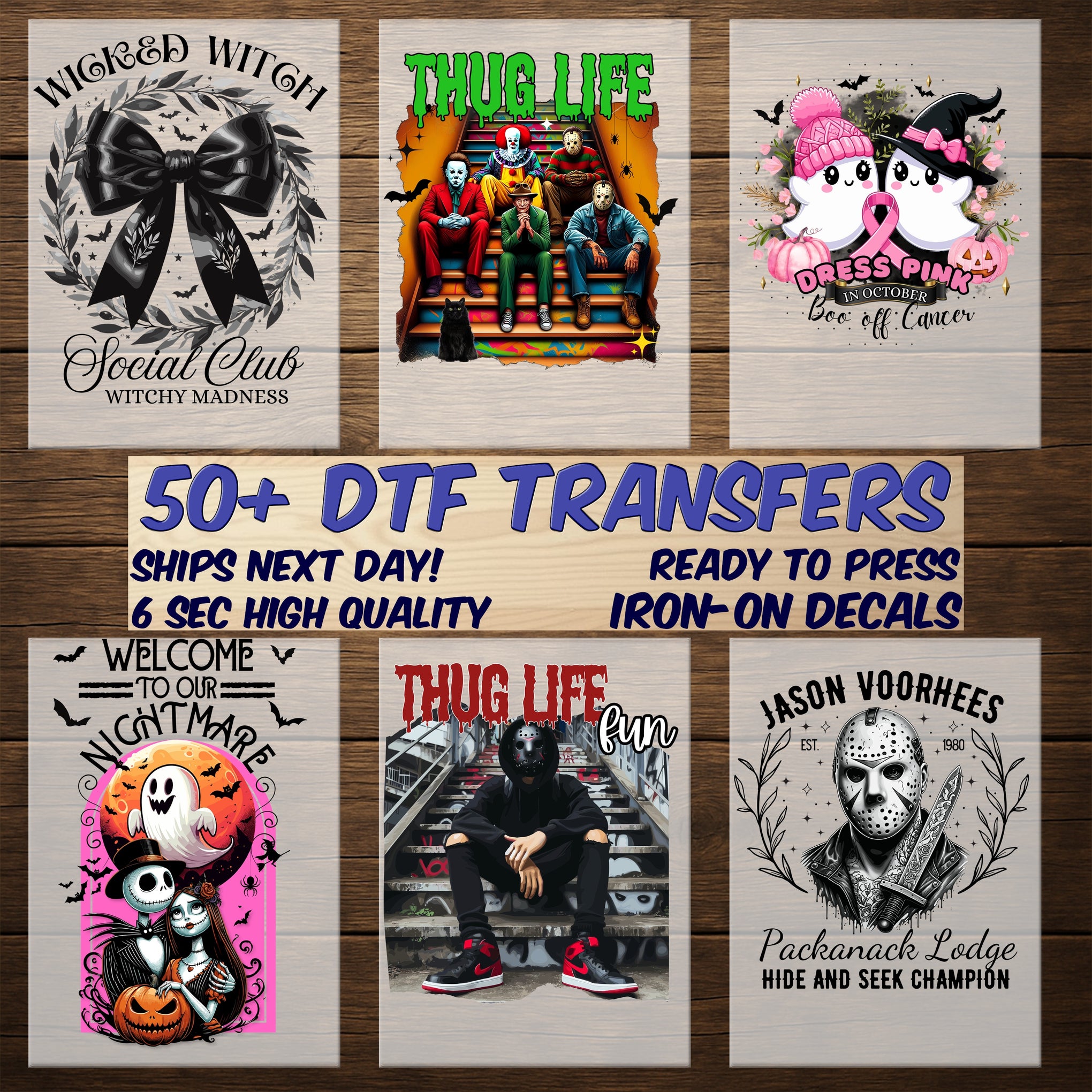 Cute Ghost Dog Halloween DTF Transfer Iron-On Ready For Funny Kids & Dog Lovers Pumpkin T-shirt & Sweatshirt