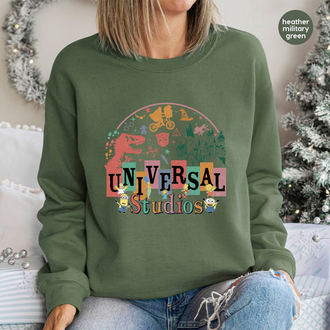 Retro Universal Studios Pop Culture DTF Transfer for Nostalgic Apparel - Iron-On Ready To Press T-Shirt for Fandom Events