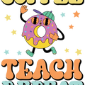 Funny Teacher Shirt, Teacher Appreciation Gifts, Cute Teaching TShirt, Coffe Love Graphic Tees, Back to School T Shirt, Women VNeck T-Shirt