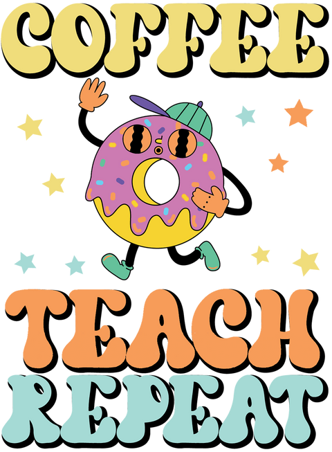 Funny Teacher Shirt, Teacher Appreciation Gifts, Cute Teaching TShirt, Coffe Love Graphic Tees, Back to School T Shirt, Women VNeck T-Shirt