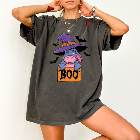 Cute Halloween Humor Witch Hat DTF Transfer for Family & Friends, Playful Boo Iron-On for Shirts & Apparel