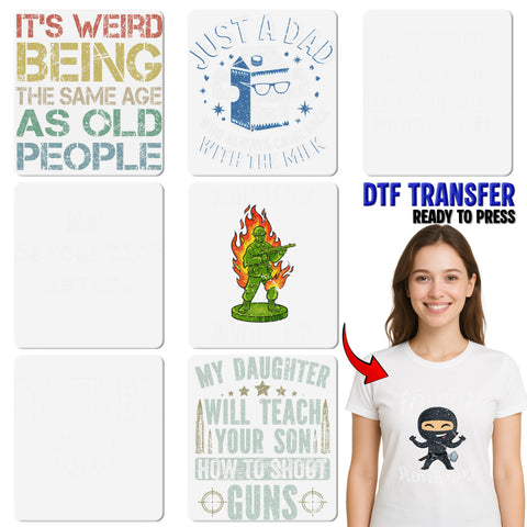 Funny sarcastic humor DTF transfer for office & adults ready to press iron-on witty shirt gift adult life fatigue theme