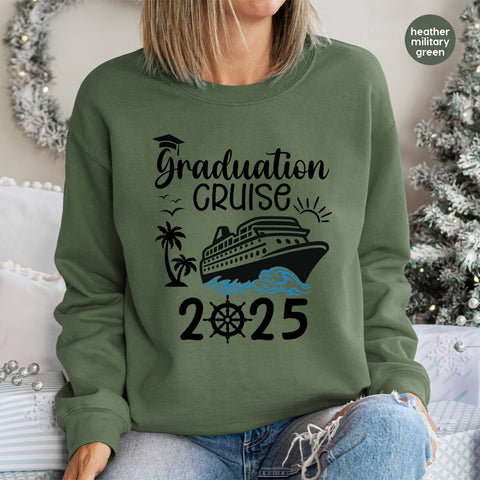 Graduation Cruise Adventure DTF Transfer Ready To Press for Shirts & Apparel - Graduation Celebration Theme Gifts