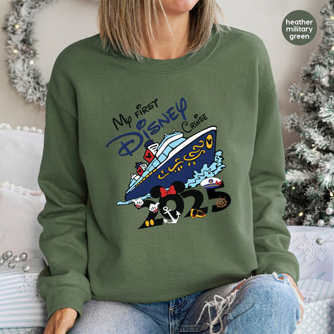 Disney Cruise DTF Transfer Iron-On for Shirts & Hoodies - Nautical Family Vacation Apparel for Disney Enthusiasts & First-Time Cruisers