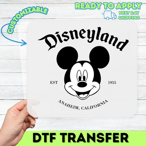 Retro Cartoon Face DTF Transfer for Classic Animation Fan Shirts & Family Outfits - Ready to Press Iron-On Nostalgic Apparel
