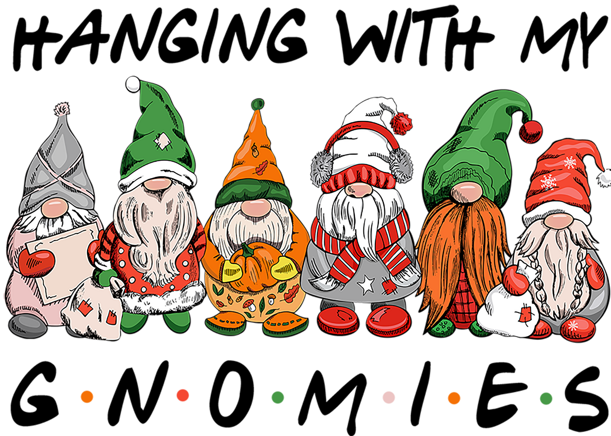 Hanging With My Gnomies Christmas Shirt, Gnome Christmas Shirt, Xmas Shirt, Christmas Party Shirts, Funny Christmas Shirt, Matching Family,	