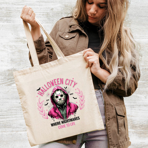 Ready to Press Halloween Horror Movie DTF Transfer for T-shirt, Spooky Funny Apparel for Young Adults, Edgy Gothic Design
