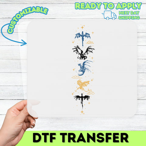 Magical Celestial Dragon DTF Transfer for Fantasy Enthusiasts Apparel Ready To Press Iron-On for Dungeons & Gamers