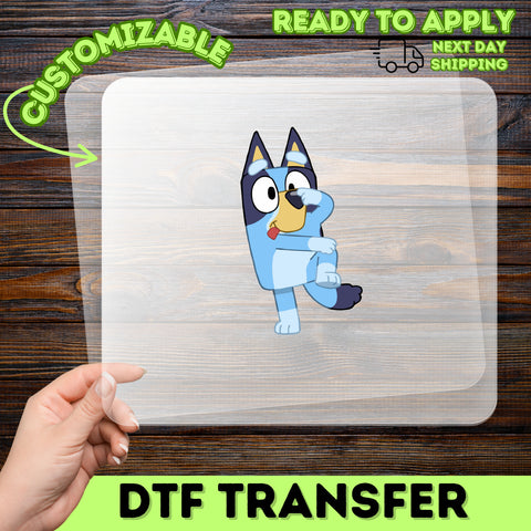 Cute Cartoon Dog Dance Iron-On DTF Transfer for Family Fun Apparel, Kids Party Ready to Press T-Shirt Decor