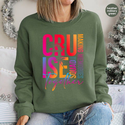 Cruise 2025 DTF Transfer Ready To Press Cute Tropical Cruise Squad Shirt for Family & Friends Vacation