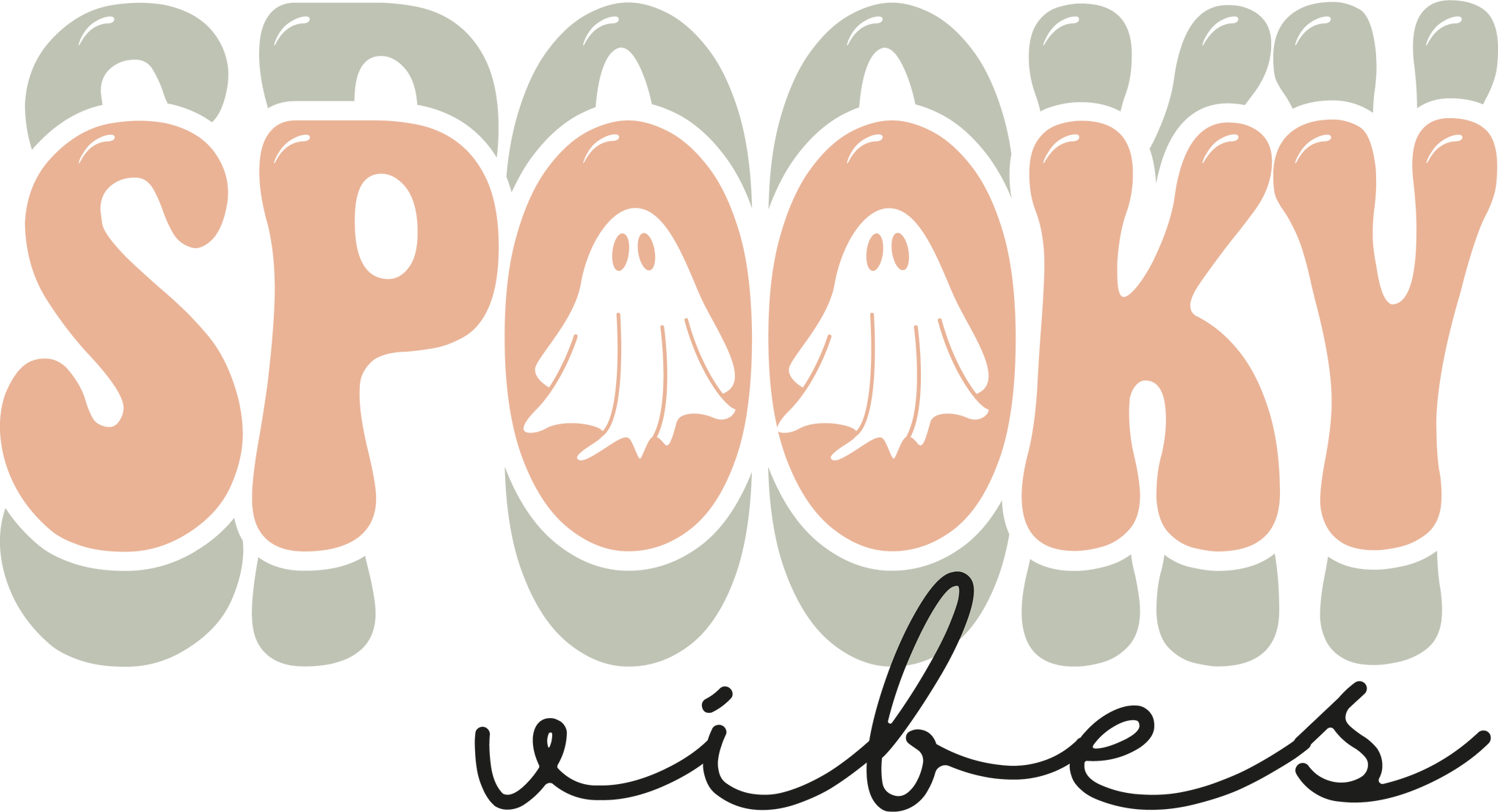 Spooky Vibes Shirts, Halloween Gifts, Cute Ghost Toddler T-Shirt, Halloween Party Outfits, Horror Crewneck Sweatshirt, Groovy Graphic Tees