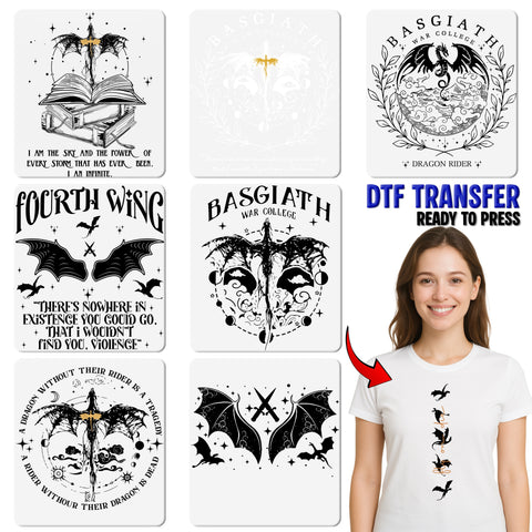 Dragon Adventure Midnight DTF Transfer Ready To Press Fantasy Dungeons RPG Apparel for Mythology and Group Events