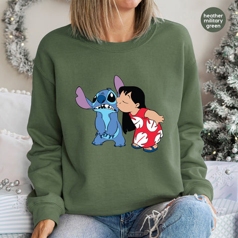 Cute Friendship Theme DTF Transfer for Animated Character Apparel - Ready to Press Iron-On for Family Vacations & Group Events