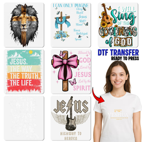 Inspirational Christian Butterfly DTF Transfer, Ready To Press Bible Verse Philippians 4:13 Apparel for Church Groups