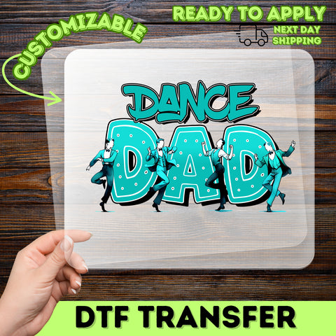 Funny Dance Dad Direct-To-Film DTF Transfer Ready to Press for Tees - Perfect Father's Day Celebratory Apparel