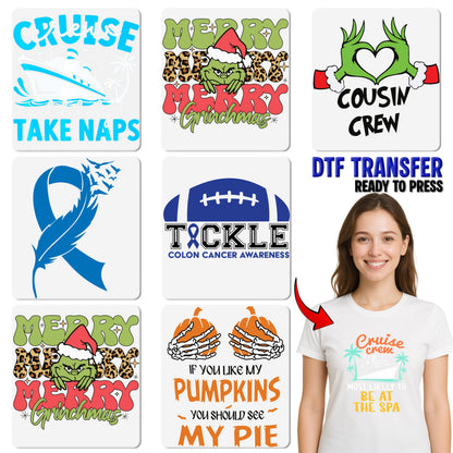 Funny Cruise Crew Most Likely to Nap All Day DTF Transfer for Vacation T-shirt Apparel Beach Holiday Ready to Press