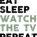 Funny Shirts, Gift for Her, Introvert Outfit, Gift for Him, Genderneutral Adult Tshirts, Eat Sleep Watch The TV Repeat, Sarcasm Graphic Tees