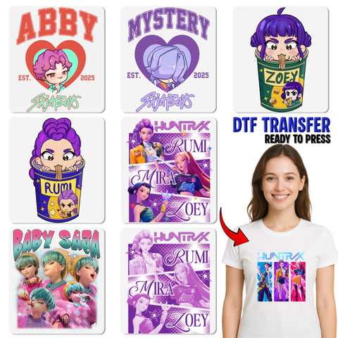 Cute Animated Ramen Character DTF Transfer Ready to Press Iron-On for Anime Fan T-Shirts or Hoodies