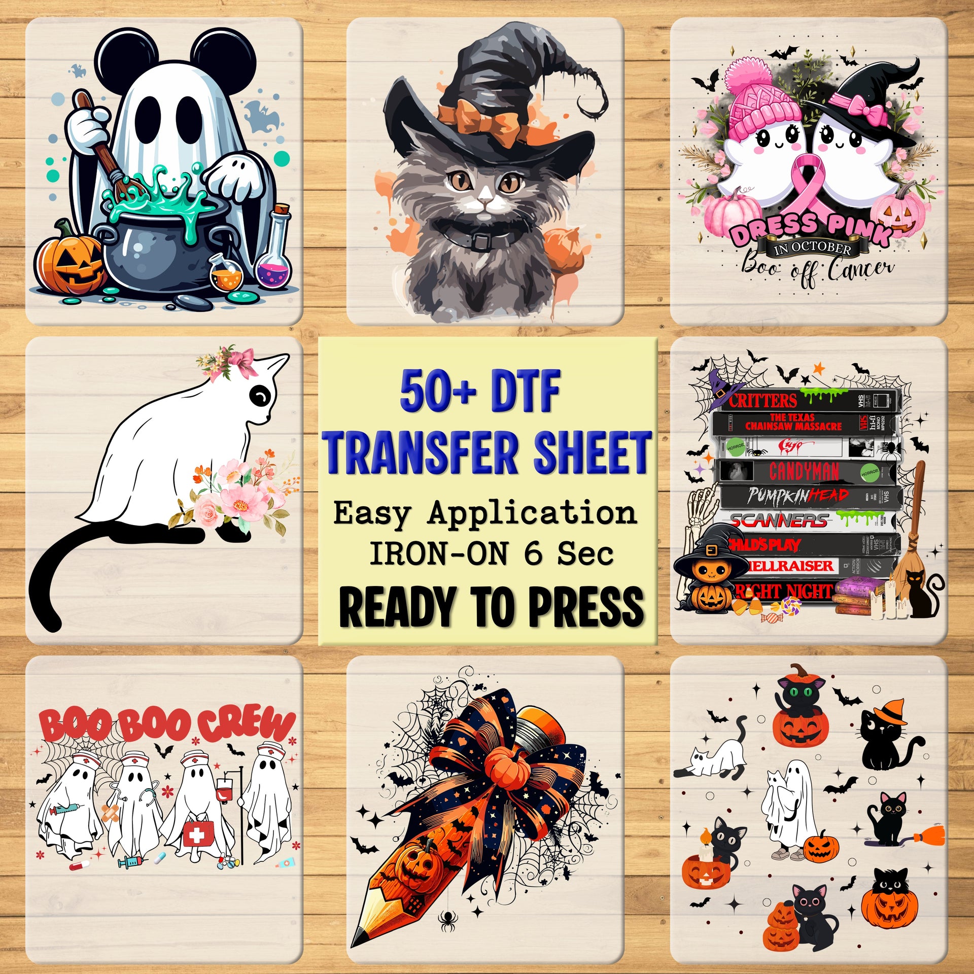Funny Halloween Truck DTF Transfer | Ready to Press Pumpkin Patch Big Rig Shirt | Cute Witch Hat Vintage Apparel for Halloween Lovers