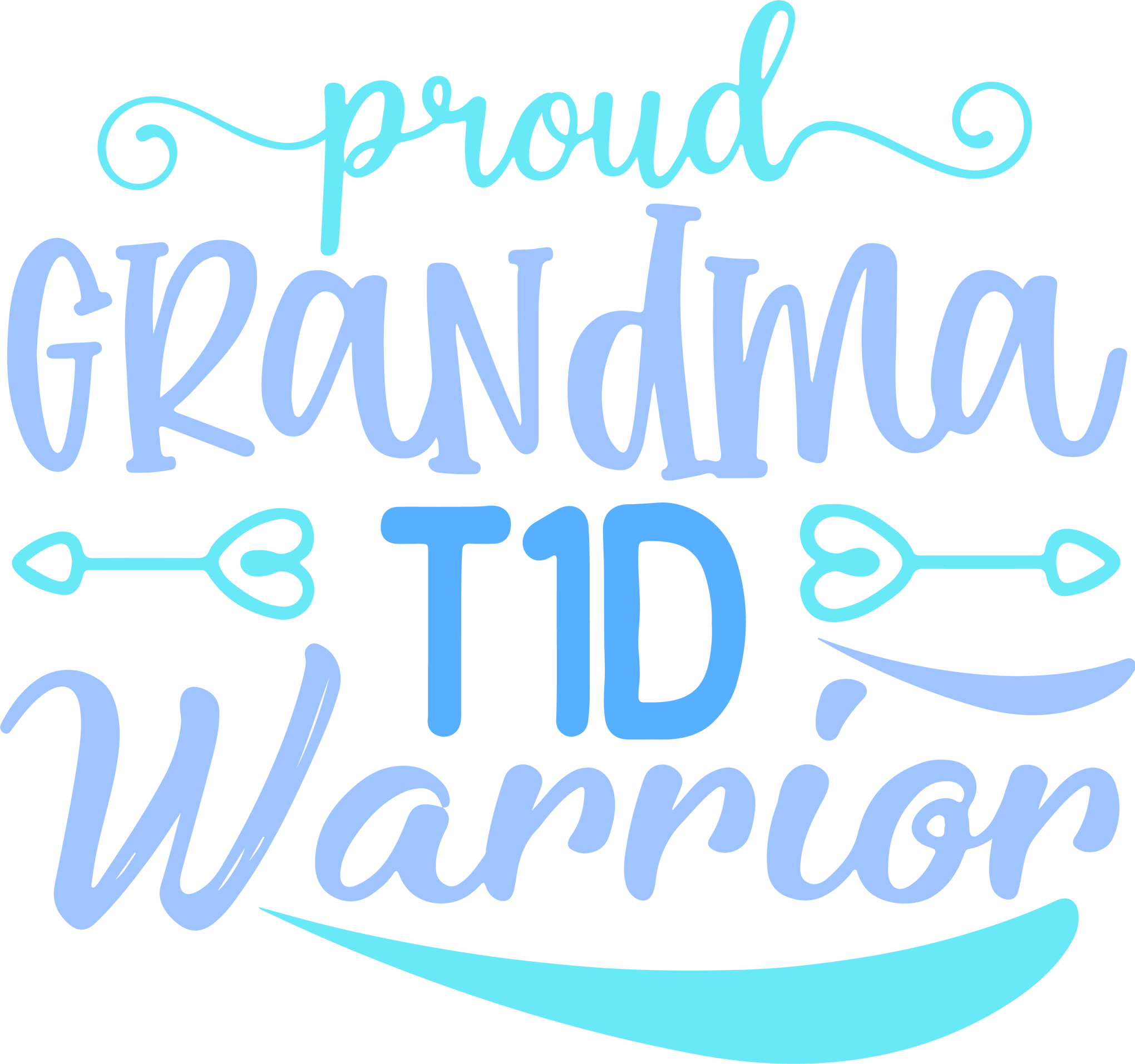 Peard Grandma T1d Warrior T-shirt, Diabetes Mom Shirt, Diabetes Awareness Support Shirt, Diabetes Warrior Shirt For Women, T1d Mom Shirt