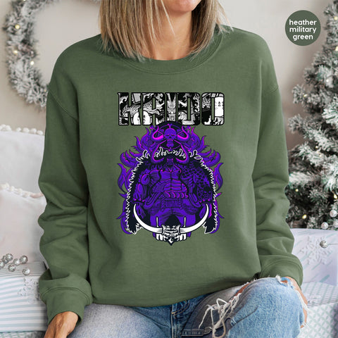 Anime Gothic Fantasy Warrior DTF Transfer | Ready To Press Mythical Kaido Iron-On | Youth & Adult Anime Apparel
