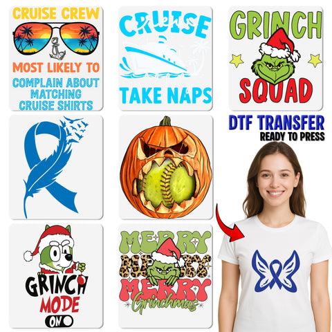 Cruise Vacation DTF Transfer Iron-On for Funny T-Shirt - Fun Sarcastic Cruise & Vacation DTF For Cruise Crew & Parties
