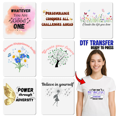 Inspirational Dreams Require Action DTF Transfer Motivational Quote Shirt for Entrepreneurs & Workshops
