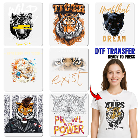 Tiger Slam Sports Team DTF Transfer - Bold Iron-On for School Spirit Apparel, Ready To Press Graphic for Basketball Enthusiasts & Fans