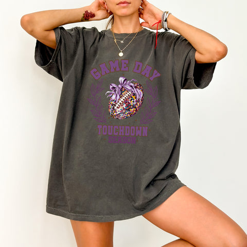 Cute Retro Game Day Football DTF Transfer for Trendy Tailgate Apparel & Sports Fan T-Shirts Ready To Press