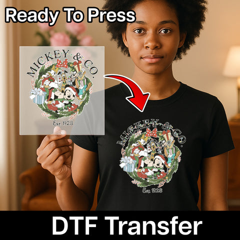 Funny Holiday Cat DTF Transfer for T-shirt & Apparel Ready To Press Cute Iron-On Design for Cat Lovers