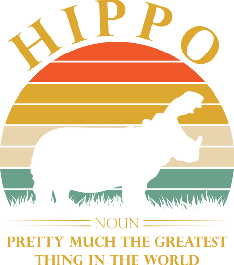 Hippopotamus Animal Funny Saying Tshirt, Retro Hippo Tshirt, Hippo Lover Inspirational Shirt, Animal Lover Hippopotamus Shirt, Hippo Gifts