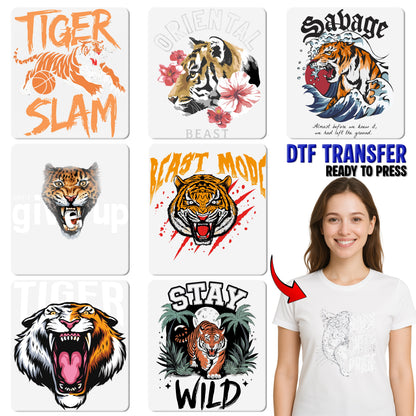 Leopard Roar with Pride DTF Transfer, Ready to Press Graphic for Team Spirit, Edgy Sports Apparel DIY Iron-On
