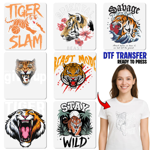 Leopard Roar with Pride DTF Transfer, Ready to Press Graphic for Team Spirit, Edgy Sports Apparel DIY Iron-On