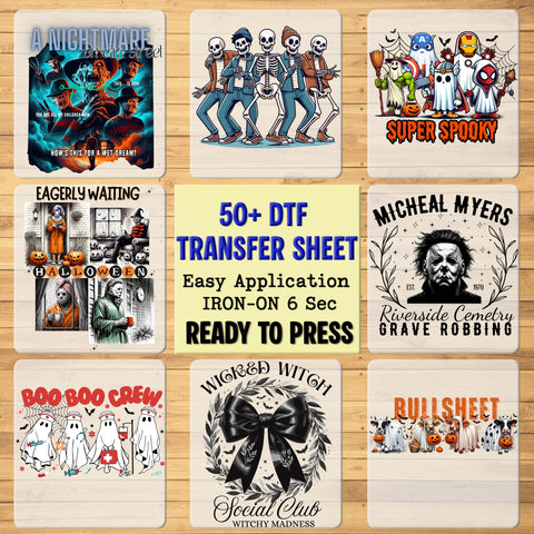 Cute Cowboy Ghost DTF Transfer Iron-On for Halloween Apparel - Ready to Press Seasonal Fun for Moms & Teachers
