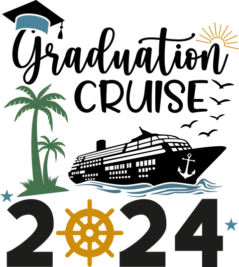 Graduation Cruise 2024 Shirt, Cruise Squad Matching Tshirt, Class Of 2024 Cruising T-shirt, Cruise Vacation Shirt For Friends, Summer Shirt